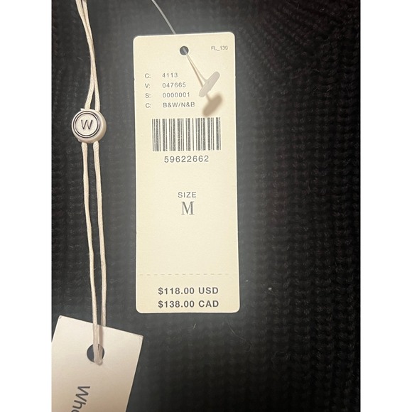 Anthropologie Who Wear What When Where Striped Crew Pullover Knit Sweater M FLAW - Picture 6 of 8